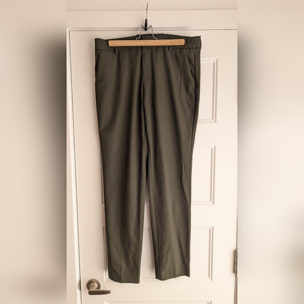 Men's Slim Fit Olive Chinos